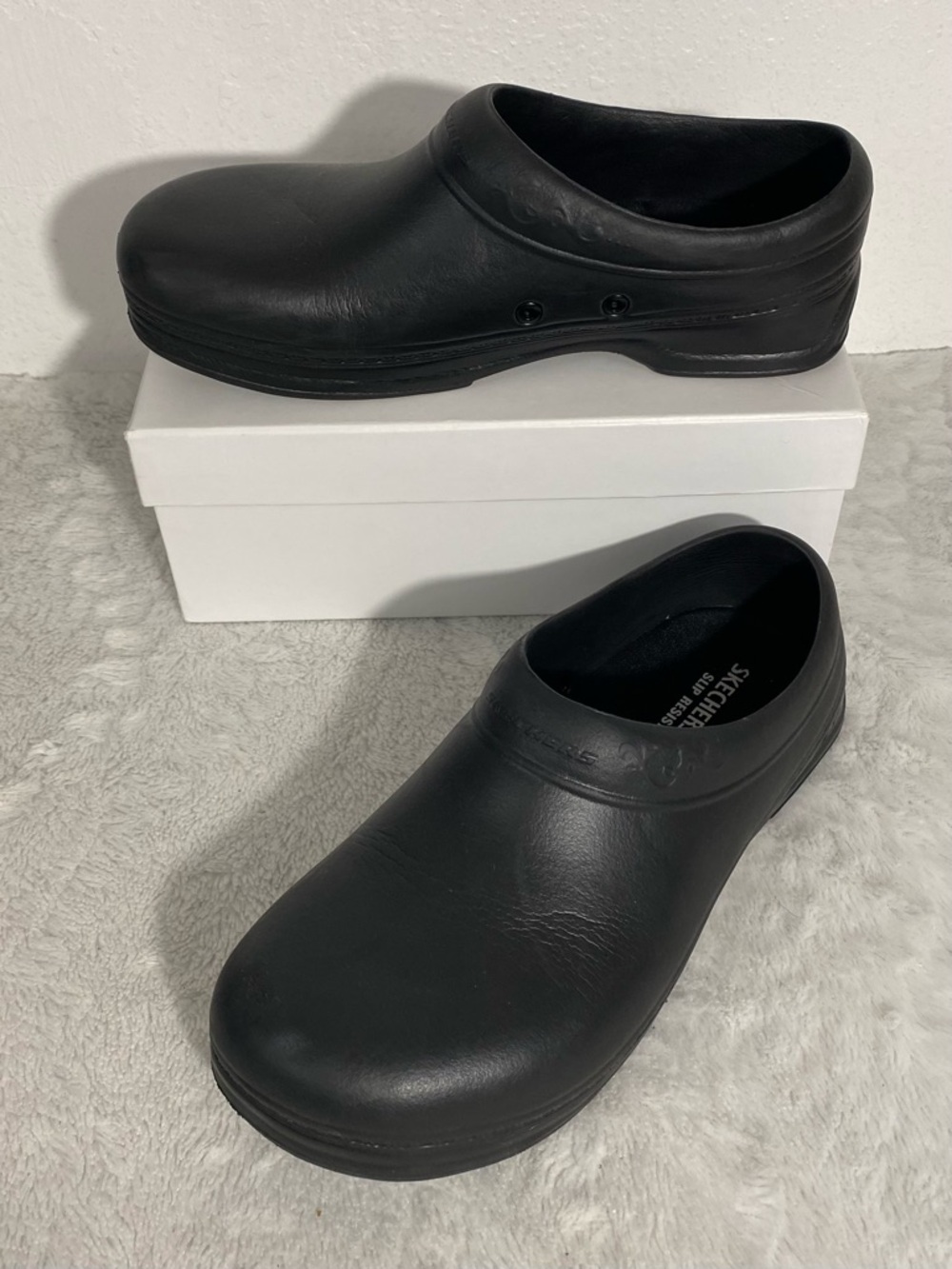 Skechers Work Slip Resistant Black Clogs Women’s Size 10